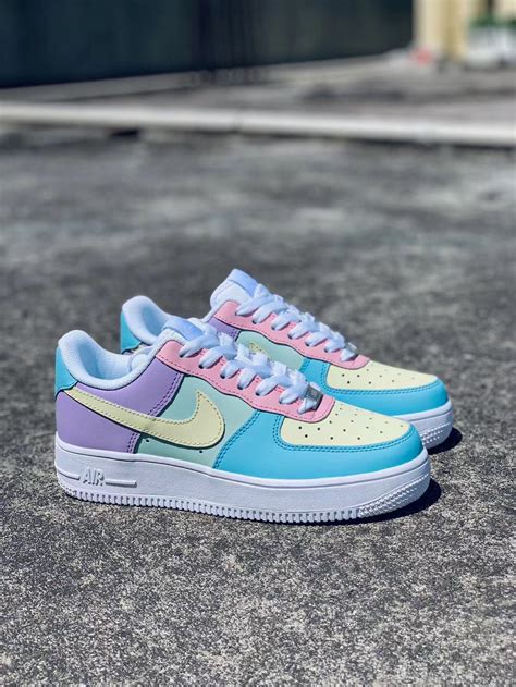 nike air force multicolor pastel